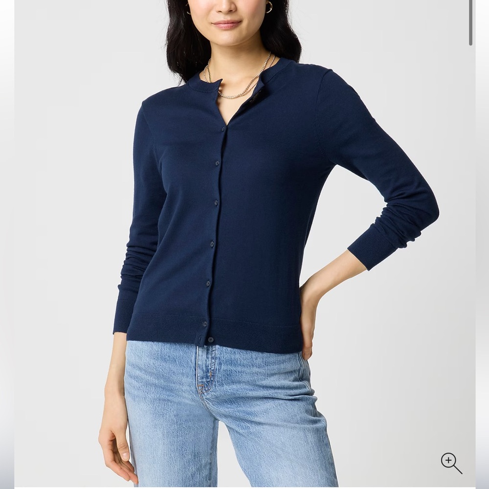 J. crew navy blue cardigan size XXL NEW